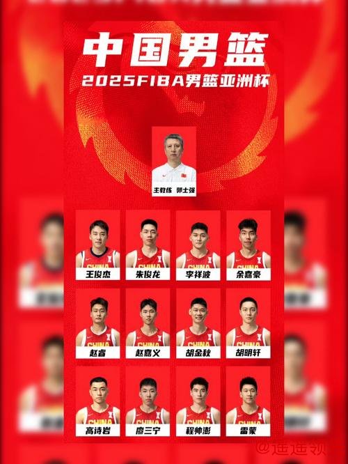 中国男篮亚洲杯十二人大名单公布 徐杰张宁落选